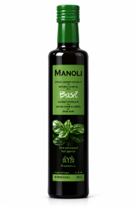 Grecka oliwa z oliwek EXTRA VIRGIN  z bazylią 250 ml