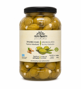 Zielone oliwki Olive's Earth nadziewane migdałem 1 kg netto